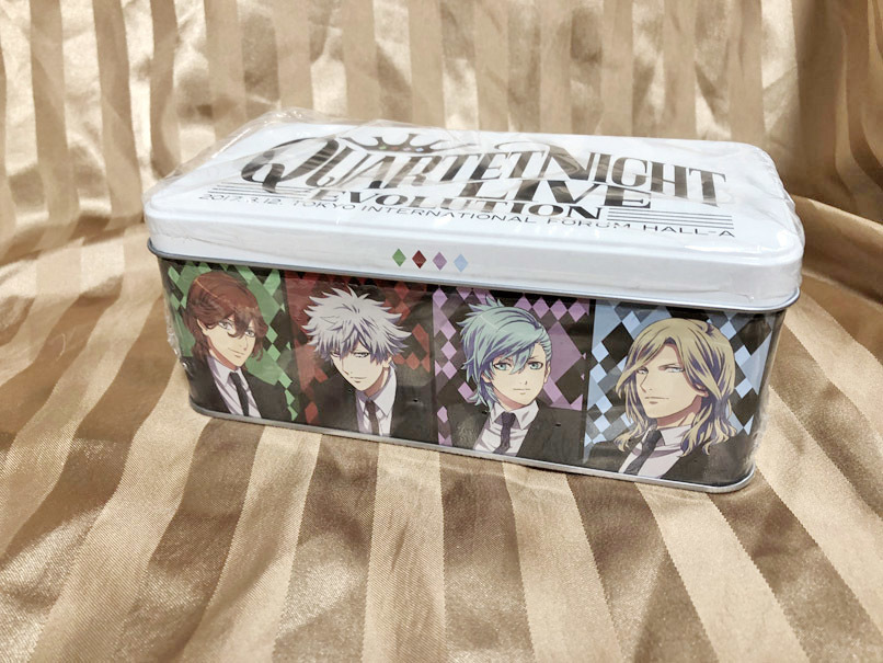 うたプリ QUARTET NIGHT カルナイ 缶入り クランチチョコ★うたの☆プリンスさまっ LIVEエボリューション 欄丸 カミュ グッズ 缶ケース拍卖