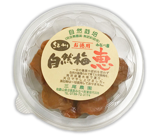 紀州自然梅「恵」お徳用(200g)★無肥料・無農薬の自然栽培★無添加・無着色★和歌山の優良品種★しっとりやわらかで口の中でとろける感覚♪拍卖