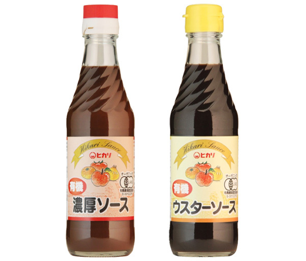 有機 濃厚&ウスター ソース(各250ml)★オーガニック★無添加・無化学調味料★カラメル色素や酵母エキスの使用なし★こだわりの原材料★拍卖
