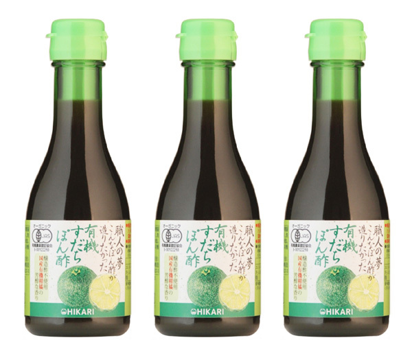 有機 すだちぽん酢 540ml(180mlX3本)★無添加・無化学調味料★醸造酢不使用★有機柑橘を有機柑橘を贅沢に使用♪造り手の想いを込めた1本拍卖