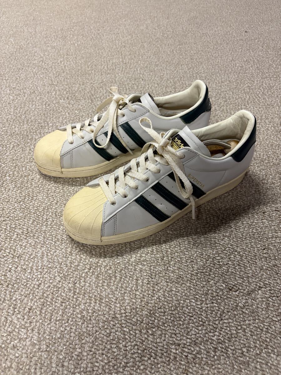 【29cm】2020年製 adidas SUPER STAR 80s VINTAGE DX アディダス スーパースター 白×緑拍卖