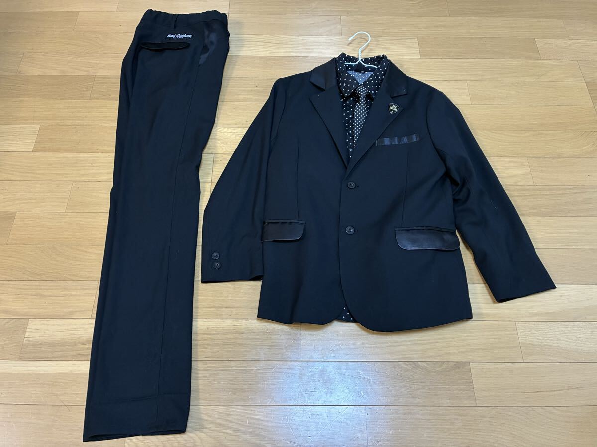 ラッドカスタム フォーマルスーツ 160センチ 4点セット 男の子男子 子供服 卒業式 卒服 スカル 子供服 セットアップ ベベ拍卖