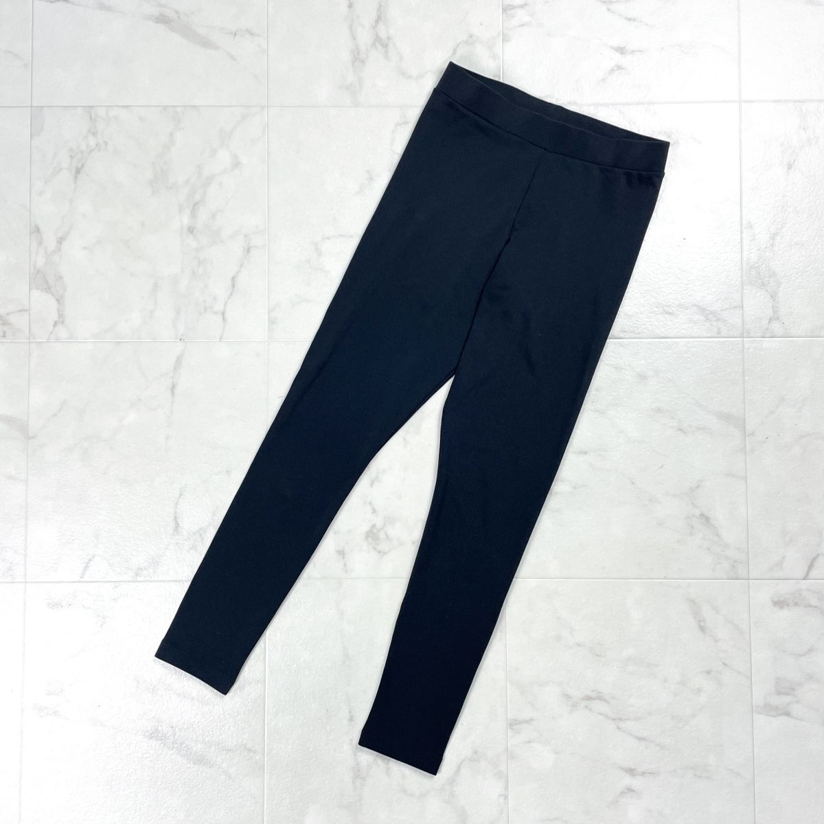 美品 adidas アディダス ハイウエストレギンスパンツ スポーツ トレフォイルロゴ ボトムス レディース ブラック 黒 サイズS*GD949拍卖