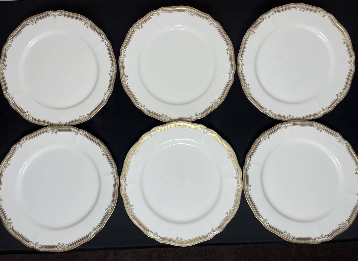 【Noritake】ノリタケ CONTESSA ディナープレート 大皿6枚組 27cm 洋食器拍卖