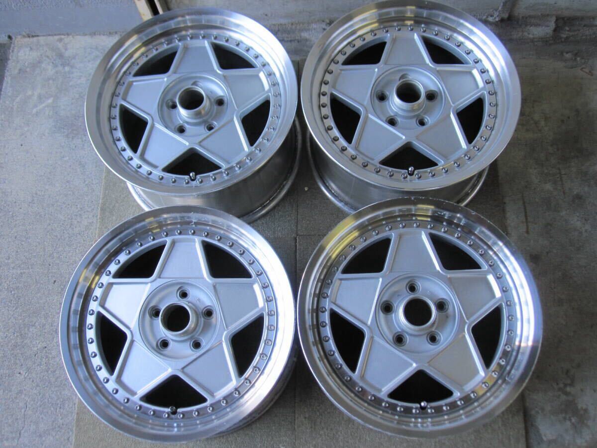 AUTO STRADA アウトストラーダ modena モデナ 17インチ アルミホイール 8J 9J +44 5H 114.3 ハブ径 67mm 札幌 手渡無料 当時品 希少 深リム拍卖