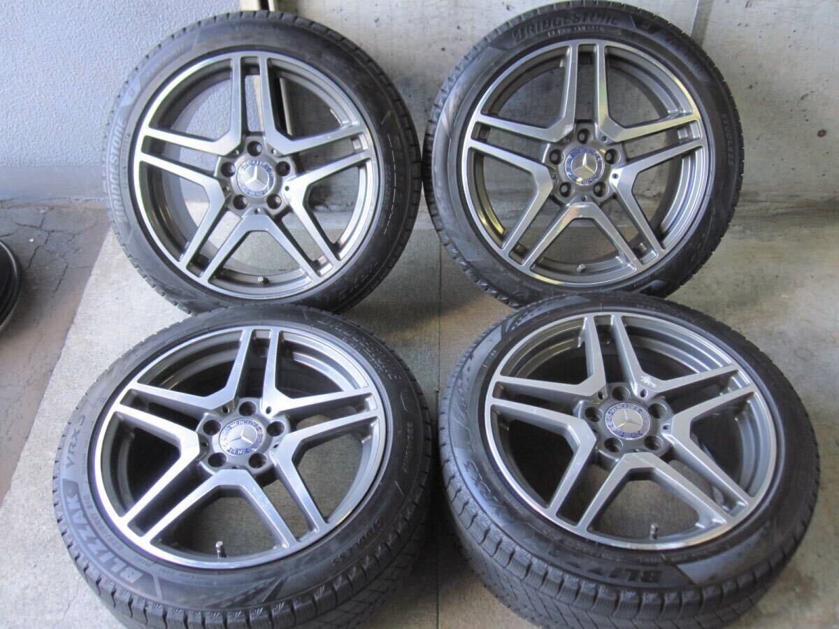 スタッドレスタイヤ・アルミホイールセット WSP ITALY ベンツ 17インチ 225/45R17 BRIDGESTONE VRX3 4本 札幌 手渡無料 Bクラス Cクラス拍卖