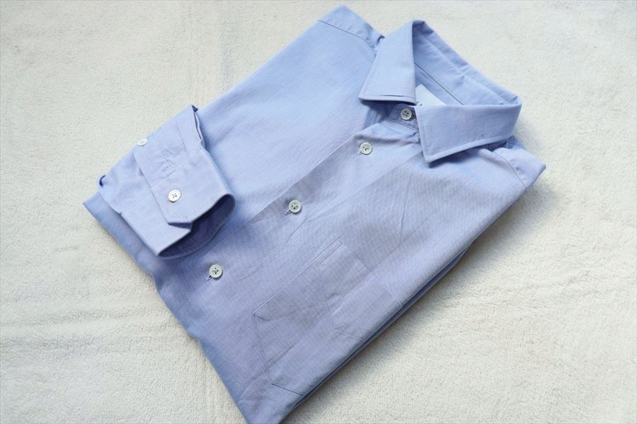 Paul Smith ポールスミス メンズ 長袖 コットンシャツ ドレスシャツ L 水色拍卖