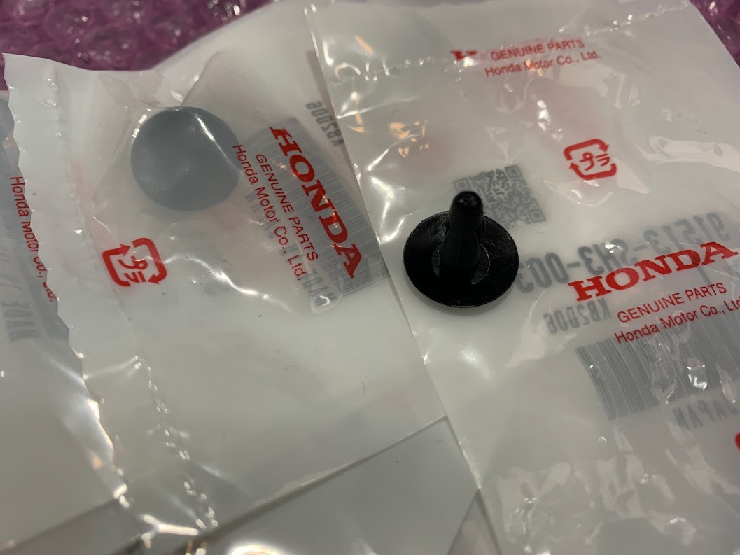 新品 純正部品 ホンダ EF用 シビック・CR-X カウルトップボンネットシールのクリップ 7個セット拍卖