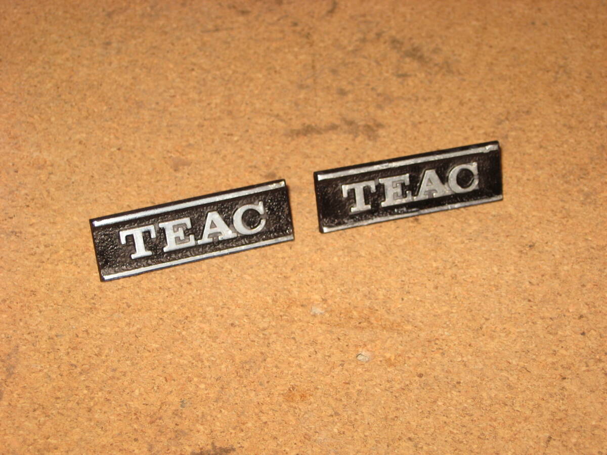 ☆彡TEAC★絶版スピーカーエンブレム★ロゴ★アルミ製★ペア★拍卖