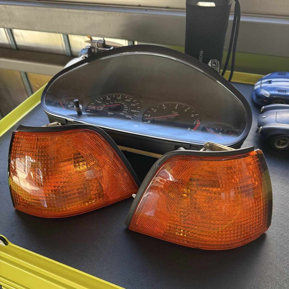 bmw e36 usコーナー レンズ usa tyc製 美品 セダン用 コーナーマーカー ウインカー サイドマーカー拍卖