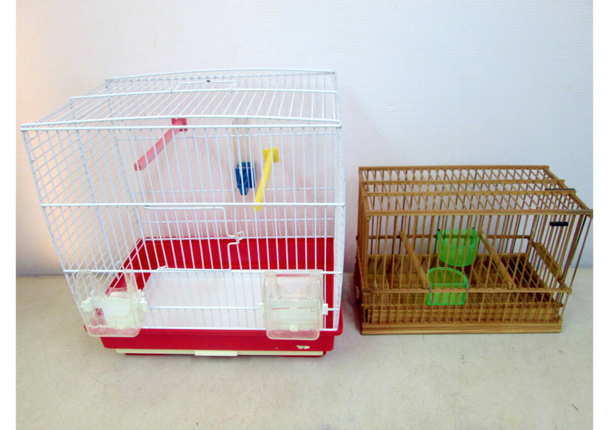 《510035》鳥かご / 高さ約22&37cm【2点】ゲージ 籠拍卖