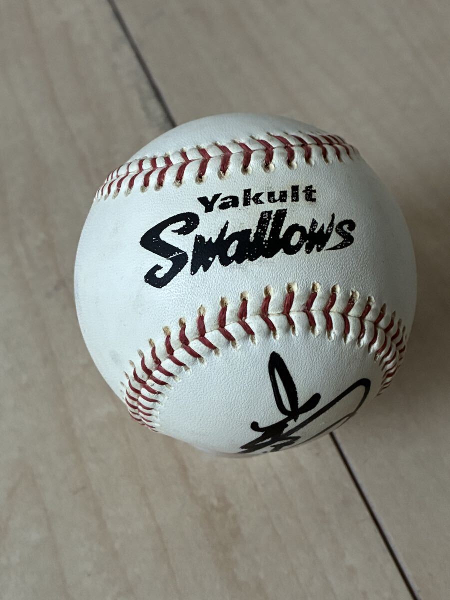 ヤクルトスワローズ 【山部太】直筆サインボール◆球団練習球◆スワローズ練習球拍卖