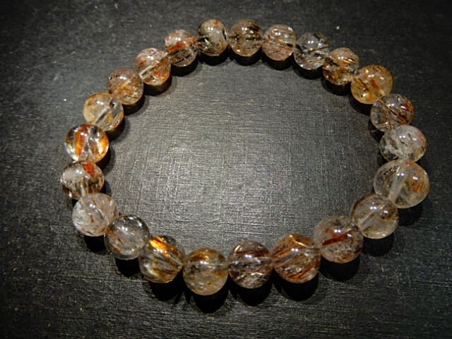 高級天然水晶BD7469スーパーセブン ゲーサイト カコクセナイト 超極上美品8mmお勧め拍卖