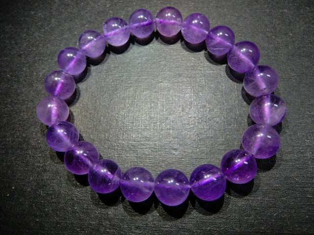 高級天然水晶BD7499アメジスト 超極上美品 9.5mmお勧め拍卖