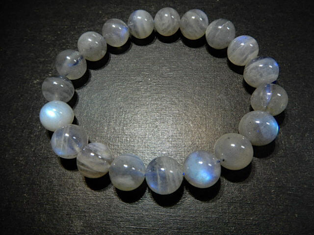 高級天然貴石BD7557 ラブラドライト 最上級美品 10.5mmブルー光綺麗お勧め拍卖