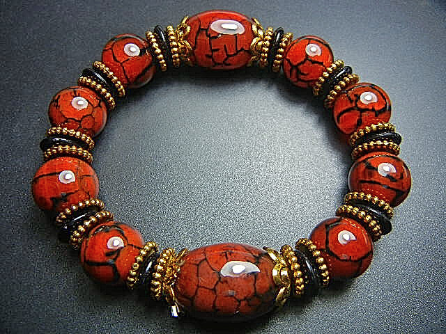 高級天然JFV3715 朱砂瑪瑙 超極上美品 13.7mm2粒15*22mm虎皮紋,超勧め拍卖