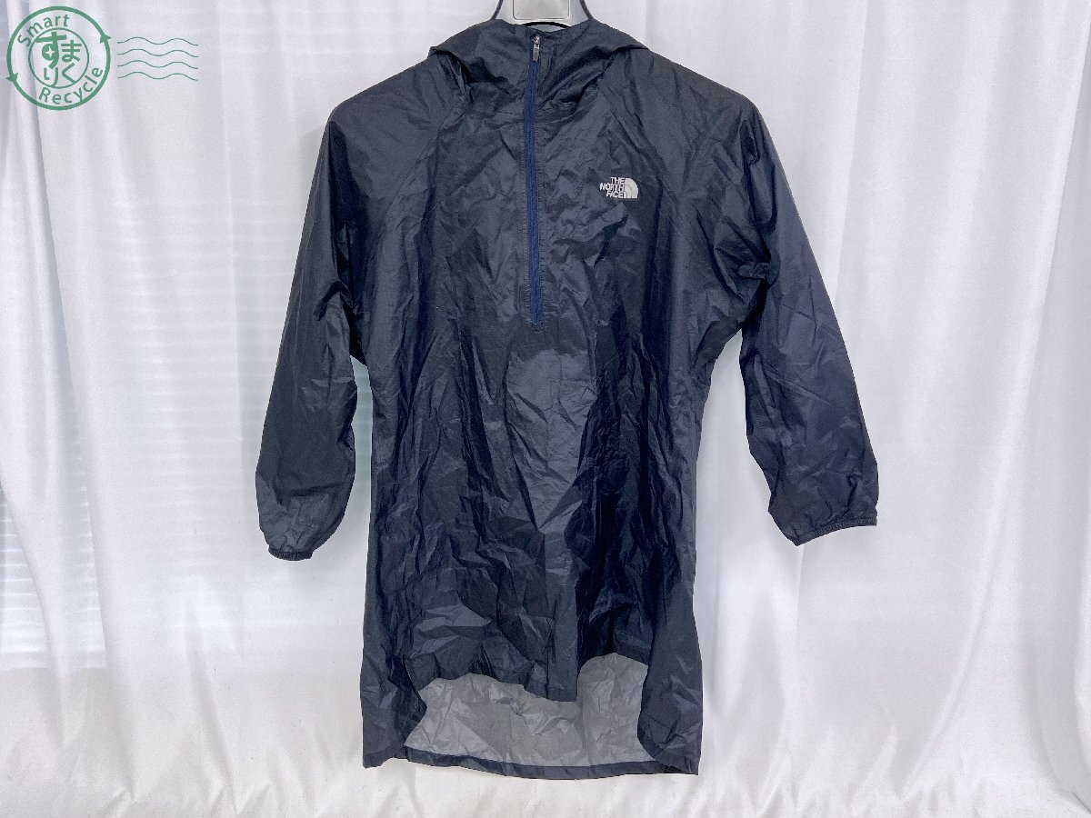 BJ0605220 ☆ THE NORTH FACE ザノースフェイス ナイロンパーカー レインパーカー ネイビー系 ネーム入 サイズ表記150 現状品 中古品拍卖