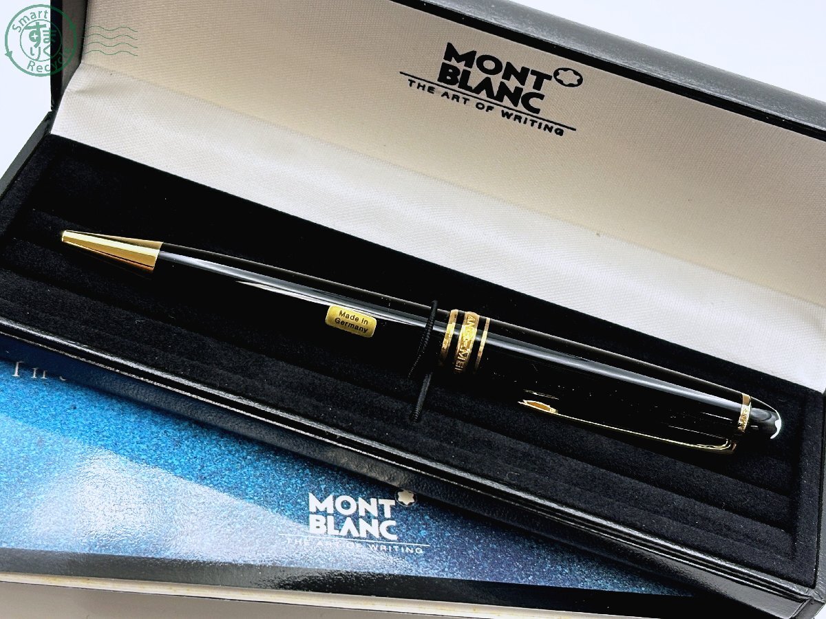 BJ0105401 ♭MONTBLANC モンブラン マイスターシュテュック ボールペン 保存箱付 刻印 ブラック ゴールドカラー 文房具 ペン 中古拍卖