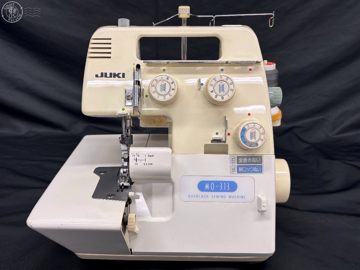 BJ0607287 ▽ JUKI ジューキ ロックミシン MO-313 本体のみ 通電未確認 ハンドクラフト 家庭用 裁縫 洋裁 手芸 中古品 used品 現状品拍卖
