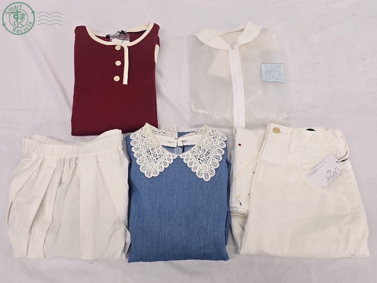 BJ0607039 ▽ MARY QUANT マリークワント まとめ売り 5点 ワンピース ジャケット スカート タグ付 表記サイズM 中古品 used品 現状品拍卖