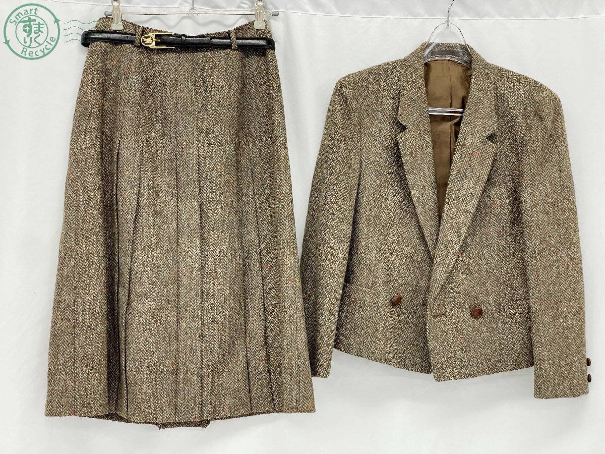 BJ0607525 ◇ BURBERRY バーバリー セットアップ ウール 衣装 上着 スカート ジャケット ブランド服 服 古着 衣類 現状品 中古 used品拍卖
