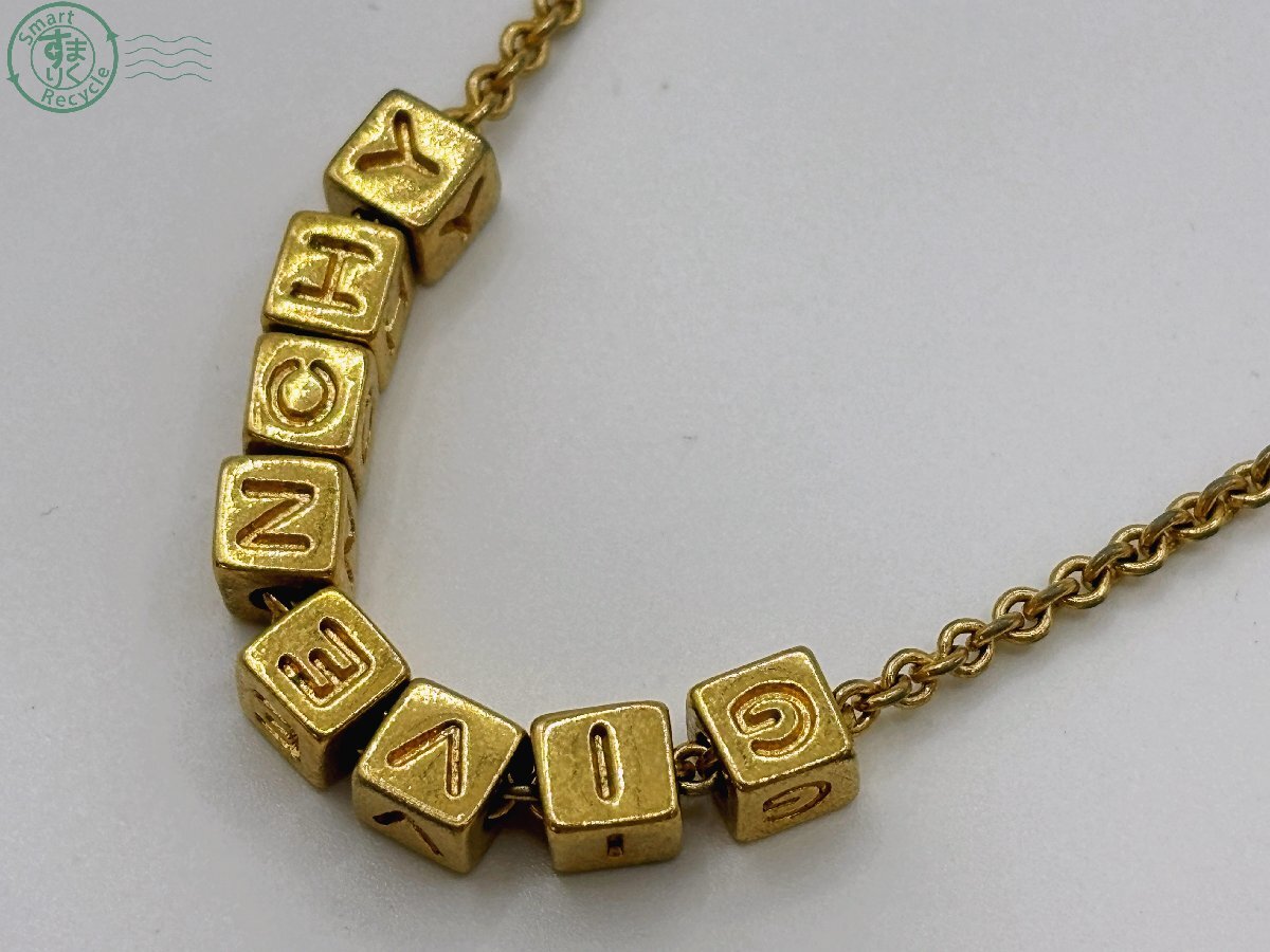 BJ0607570 ♭GIVENCHY ジバンシィ ジバンシー ネックレス イニシャルトップ ゴールドカラー ブランド アクセサリー ジュエリー 中古拍卖