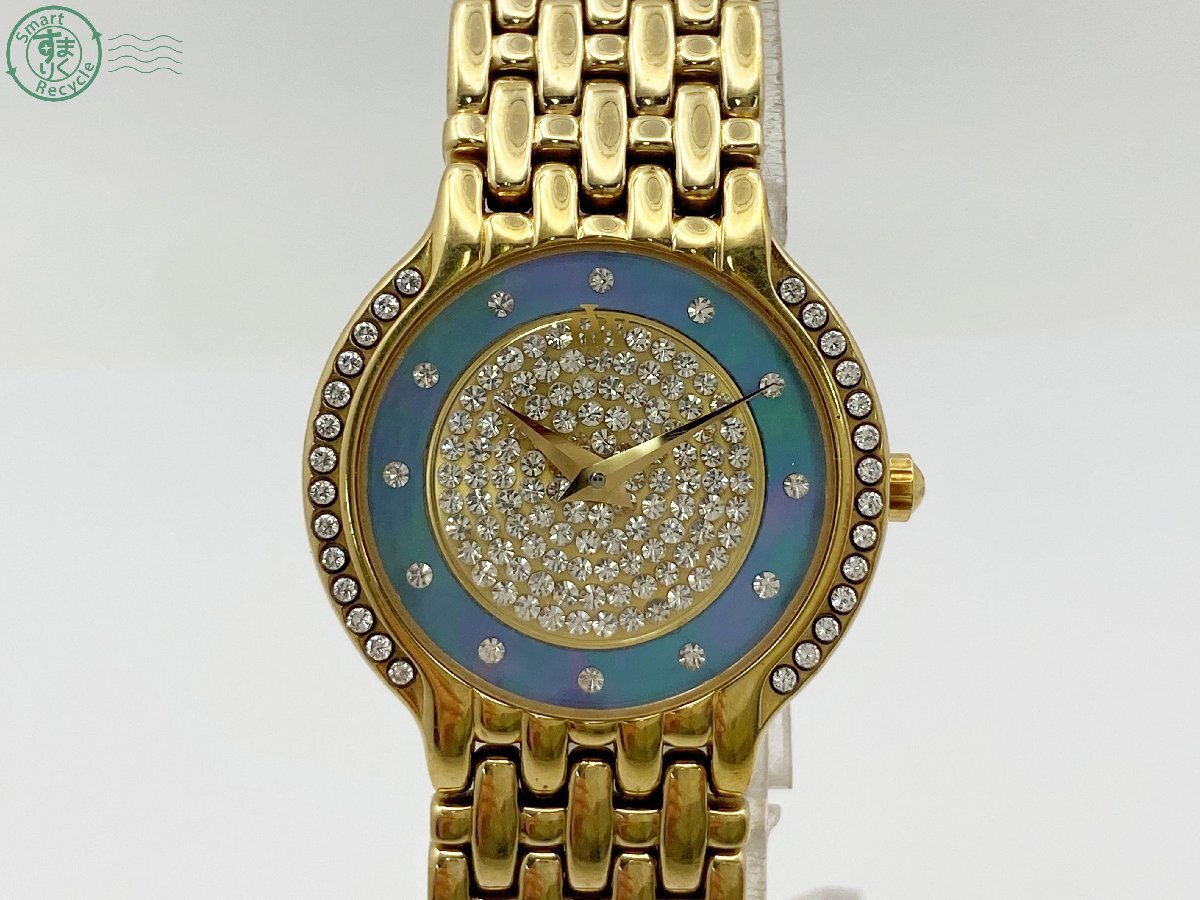 BJ0707512 ◇ 1円~! RAYMOND WEIL レイモンドウィル 4702-3 18K GOLD PLATED シェル文字盤 クォーツ レディース 腕時計 中古 不動拍卖