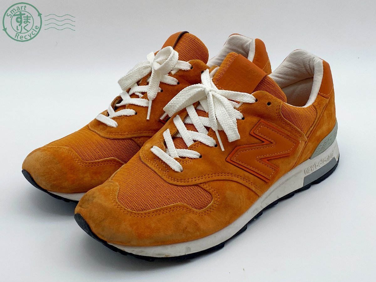 BJ0608043 * 1円~ NEW BALANCE 29cm ニューバランス 1400 スニーカー USA アメリカ製 シューズ オレンジ系 メンズ 中古品 used品 19拍卖