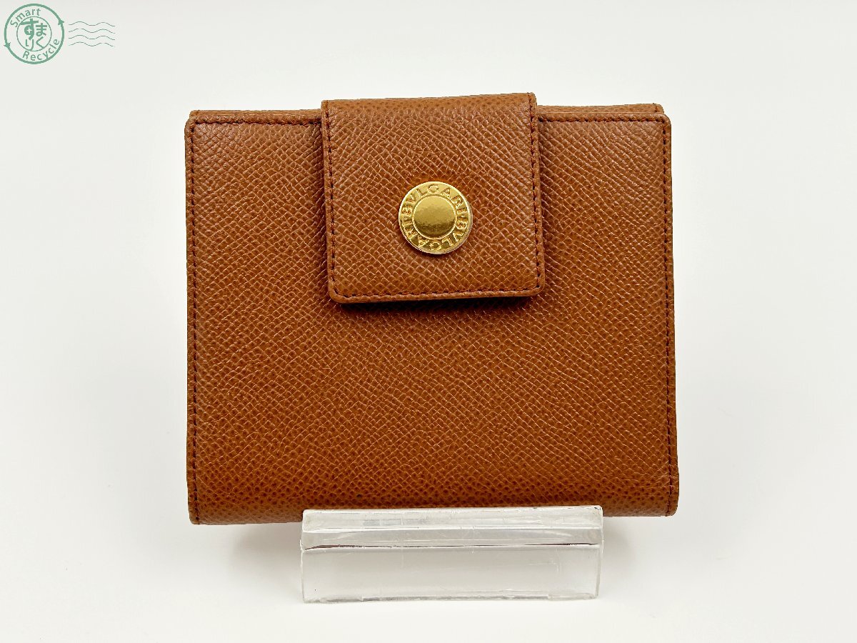 BJ0708145 ♭BVLGARI ブルガリ 二つ折り財布 ブルガリブルガリ ブラウン系 ブランド財布 ブランド雑貨 ファッション小物 中古拍卖