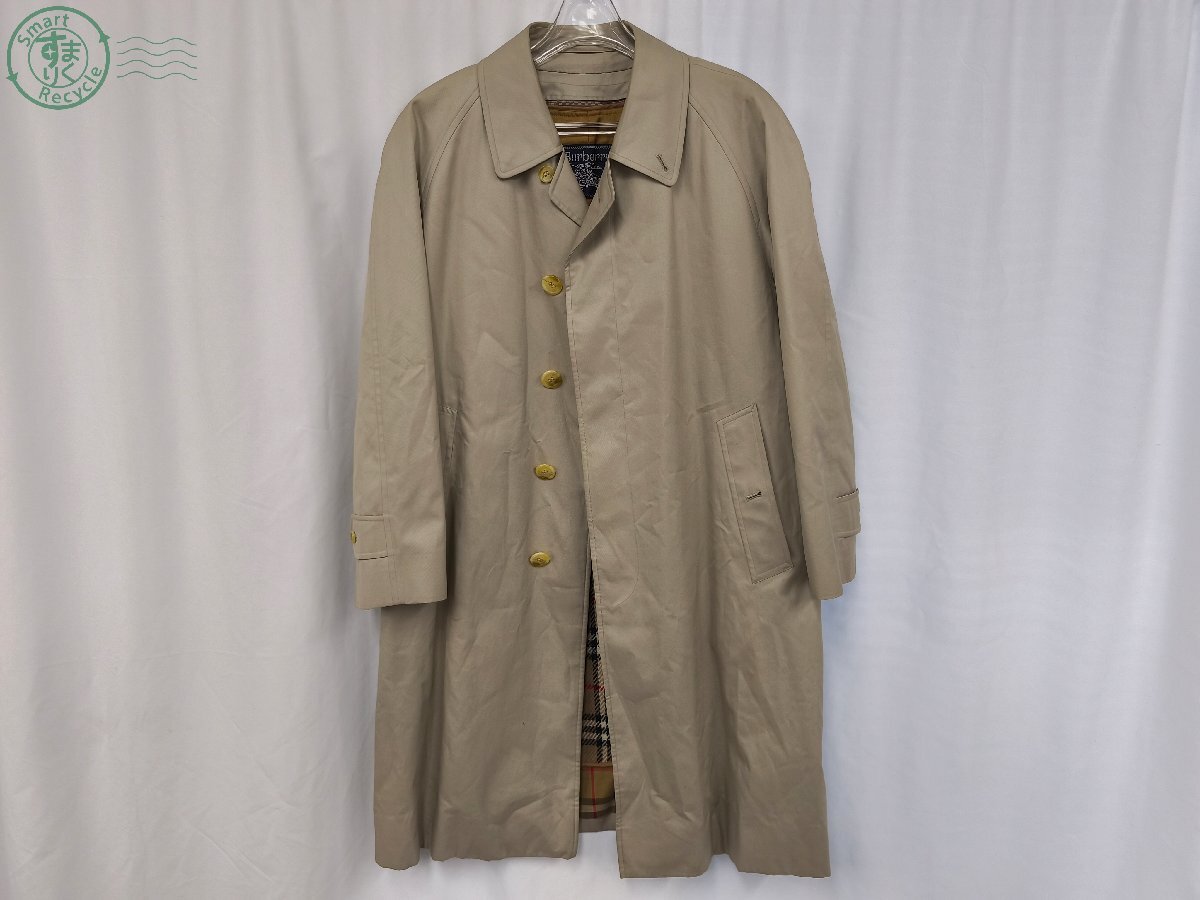 BJ0708664 ▼ Burberrys バーバリー ステンカラーコート ネーム刺繍 汚れ有 上着 ロングコート アウター コート 衣類 中古品 現状品拍卖