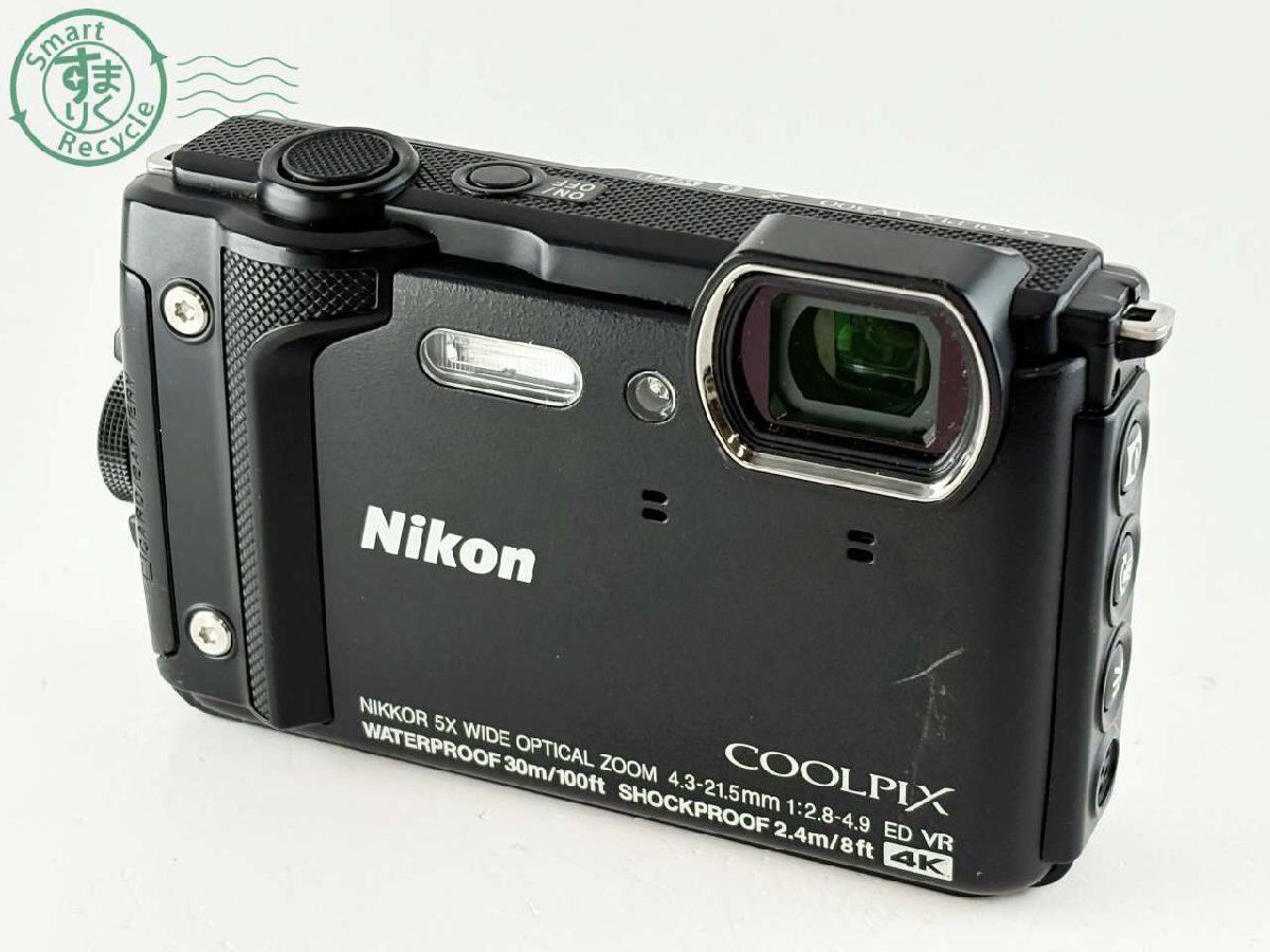 BJ0709185 ● 1円~ Nikon COOLPIX W300 ニコン クールピクス ブラック デジタルカメラ コンデジ デジカメ バッテリー付き 中古拍卖