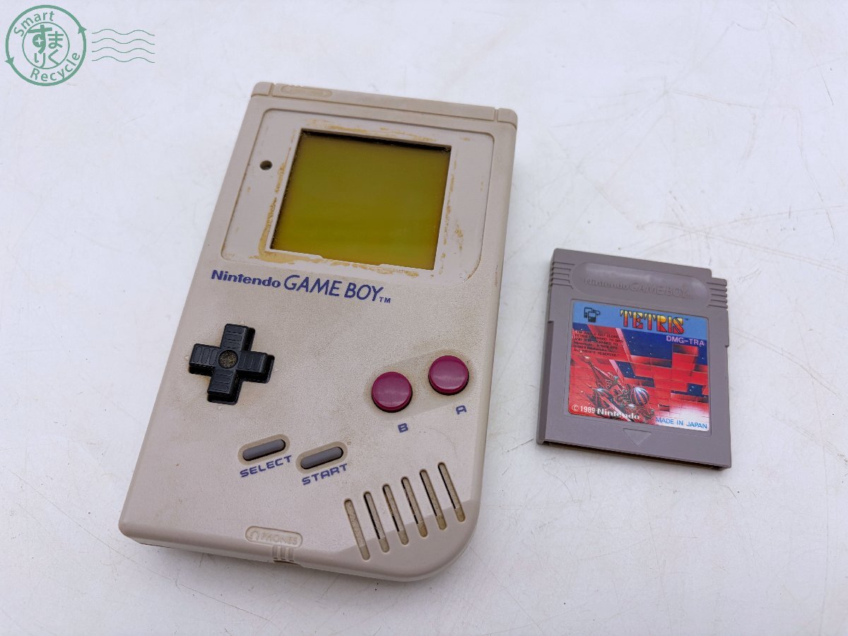BJ0608906 ◎ 任天堂 初代 ゲームボーイ 本体 DMG-01 Nintendo GAMEBOY ゲームソフト付き 中古品 used品 現状品 ジャンク品拍卖