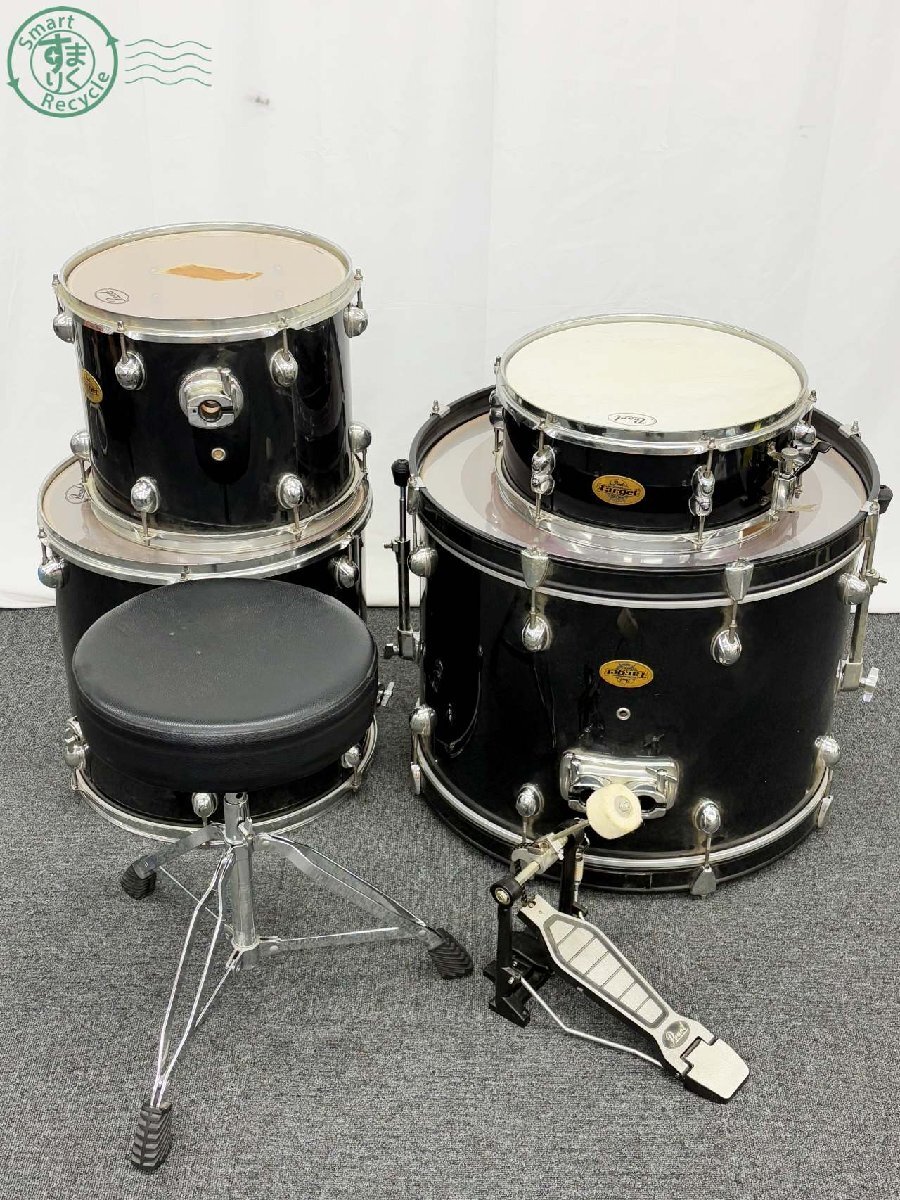 BJ0607696 ● 【直接引取限定】 Pearl Target Series パール ターゲット ドラムセット バスドラム スネア フロアタム 他 現状品 中古拍卖