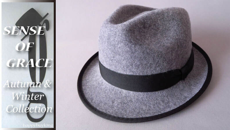 graceグレース★2025ライトフェルトウール中折れハット【AG】新品 サイズ調節可能 男女兼用 センスオブグレース拍卖
