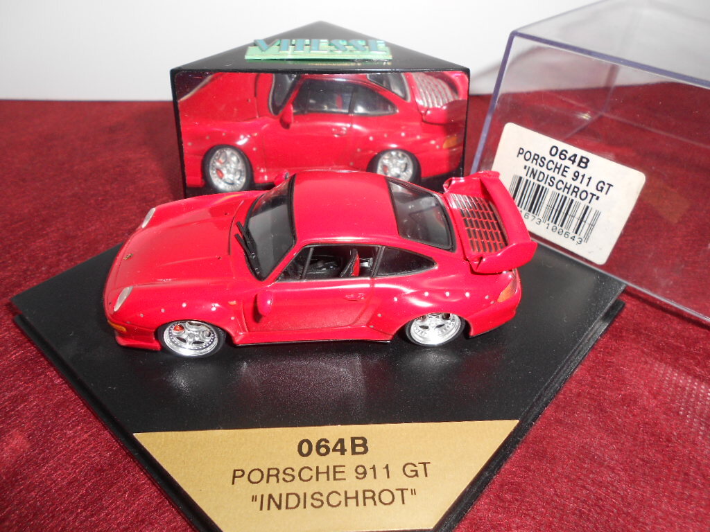 【大盤振舞・希少カラー】Vitesse 1/43 ポルシェ 911 GT INDISCHROT ☆71090801A☆拍卖