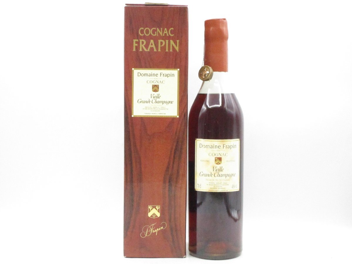 同梱不可 1円~Domaine Frapin フラパン プルミエクリュ ヴィエイユ グラン シャンパーニュ コニャック ブランデー 700ml 40% 箱入 Q026622拍卖