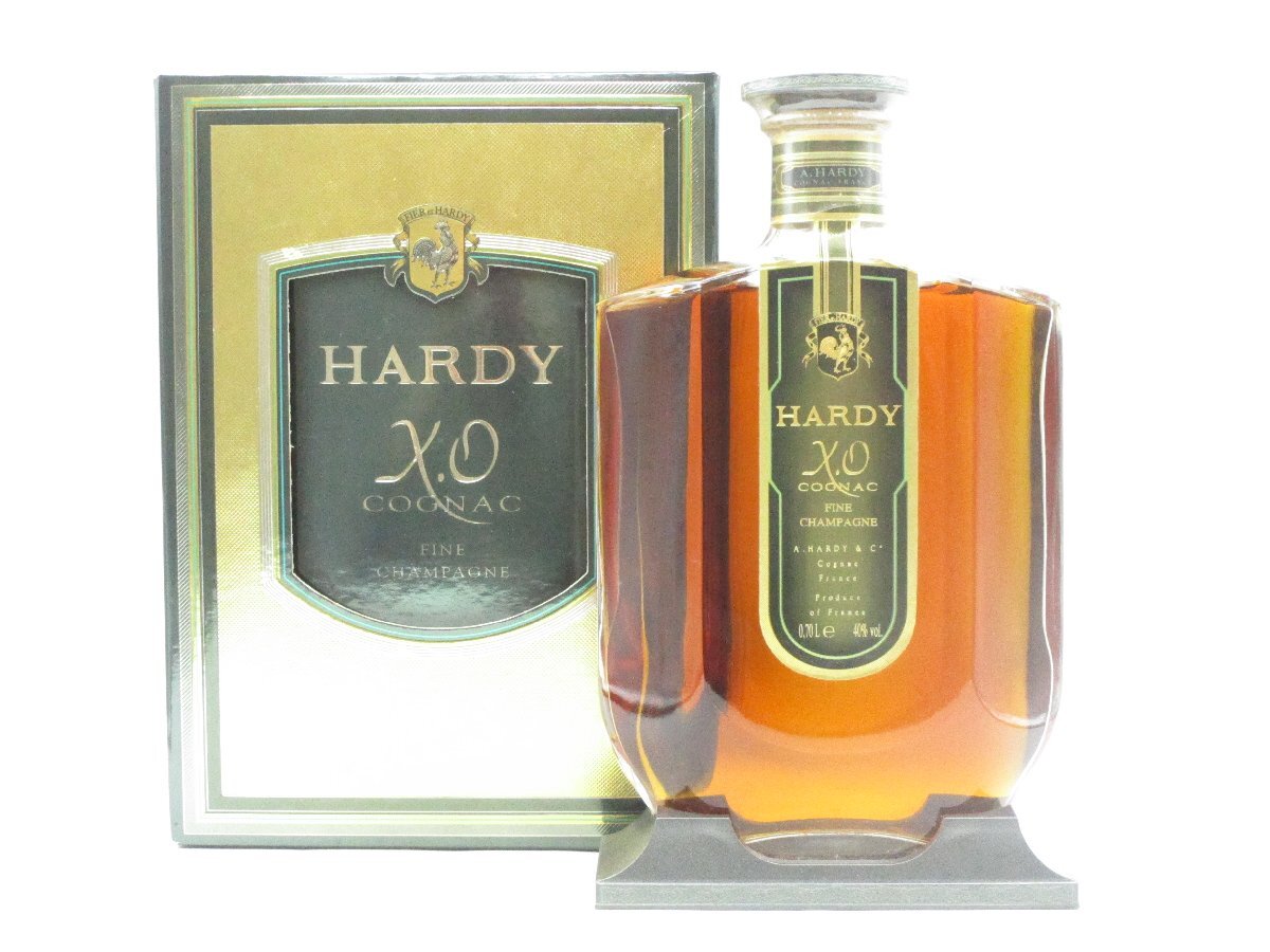 同梱不可 1円~HARDY XO ハーディー XO コニャック ブランデー 750ml 40% 箱入 X320209拍卖