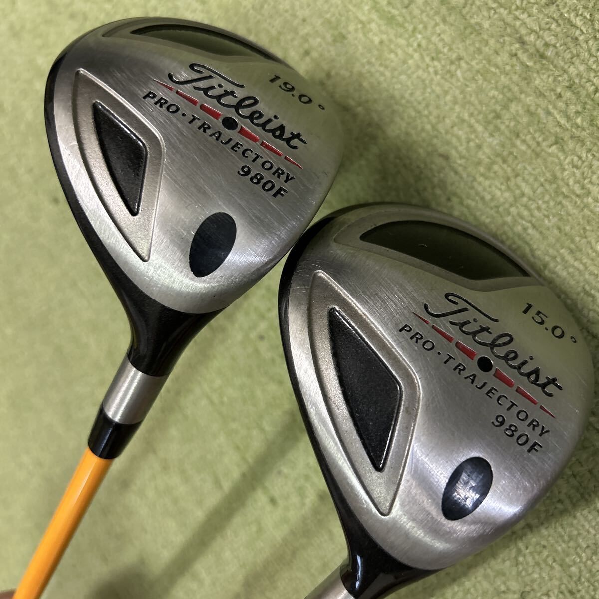 B444 タイトリスト 980F 15° 19° 2本セット PROFORCE 59SERIES フレックスR拍卖