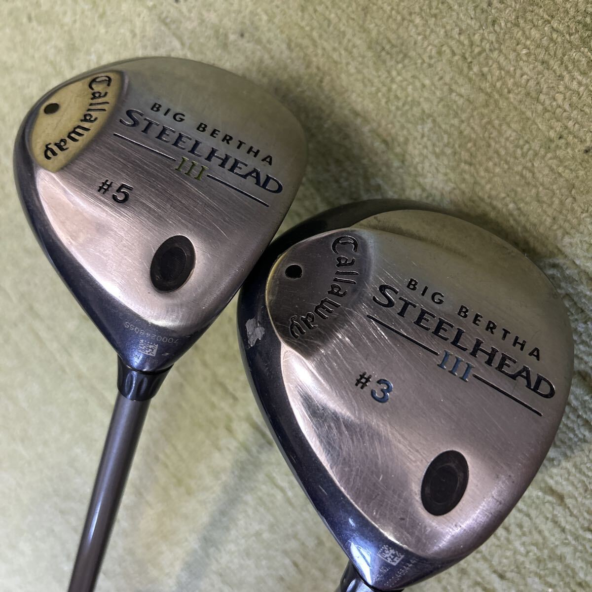 B531 キャロウェイ スチールヘッドⅢ 3.5W 2本セット 純正カーボンS拍卖