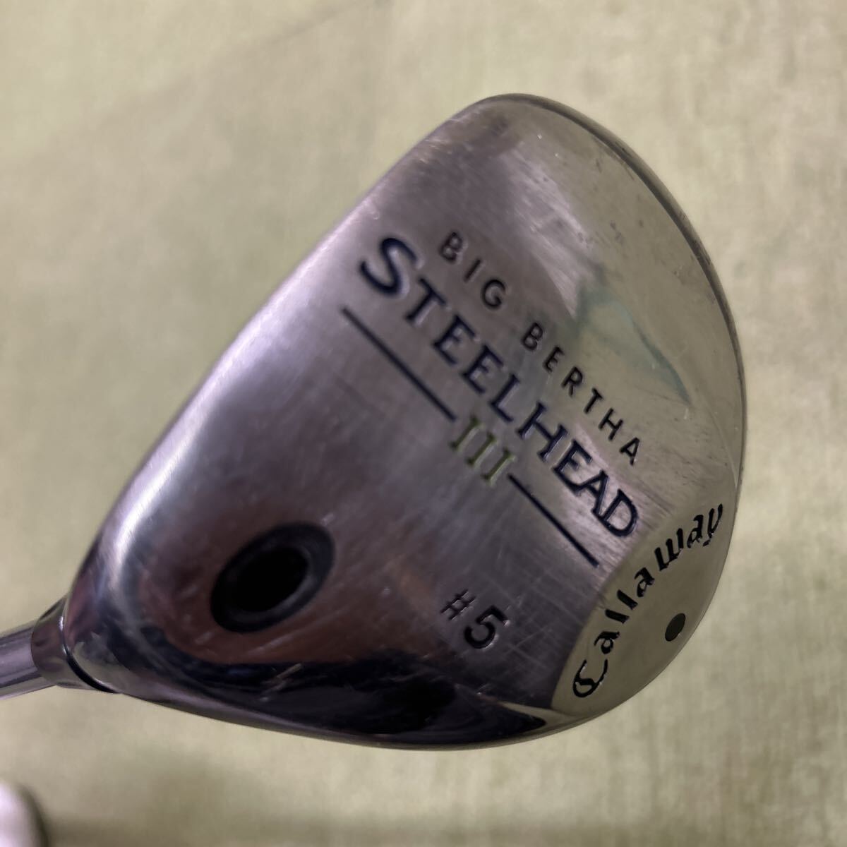 B586 キャロウェイ スチールヘッドⅢ レフティー 5W 純正カーボンS拍卖