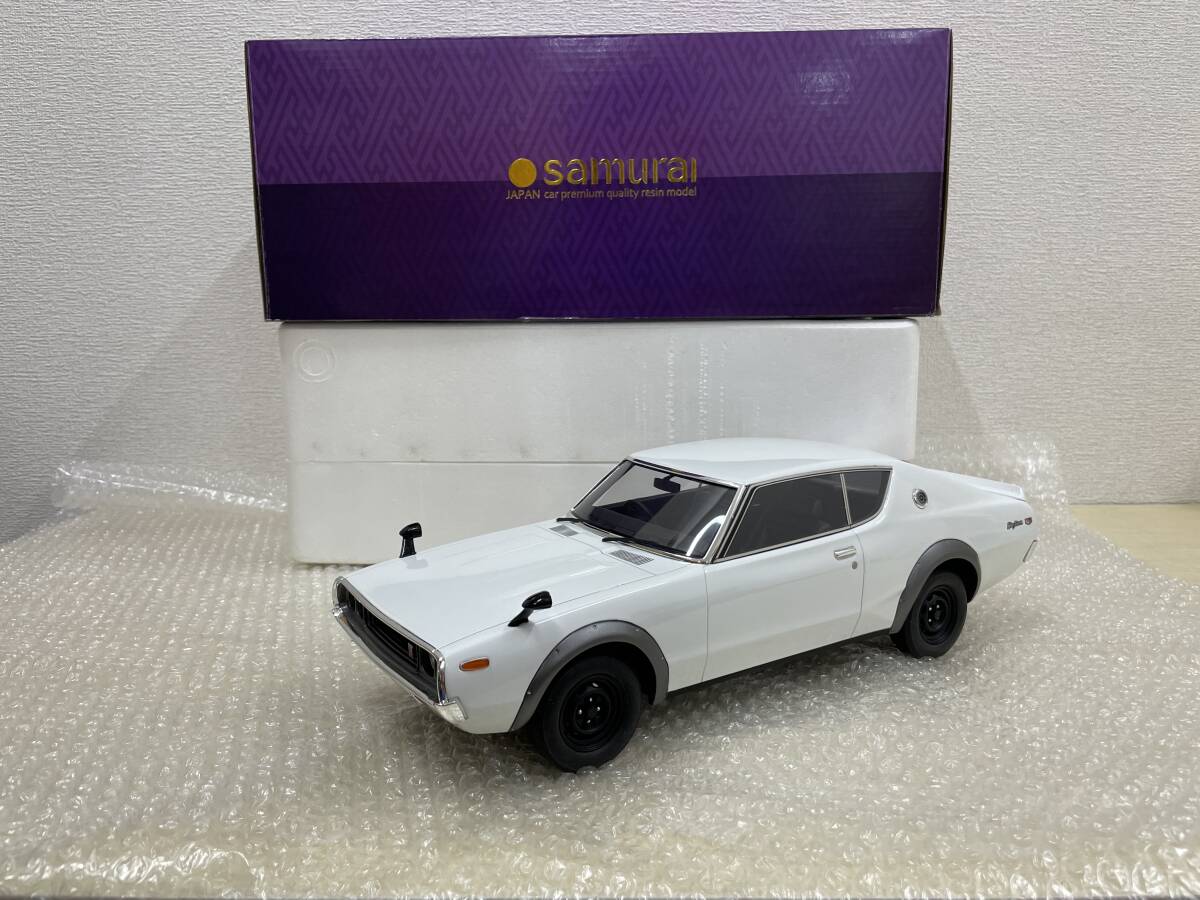 【中古】:京商 1/12 日産 スカイライン 2000GT-R KPGC110 ケンメリ(ホワイト) 「SAMURAIシリーズ」 KSR12002W Nissan Skyline(20251014)拍卖