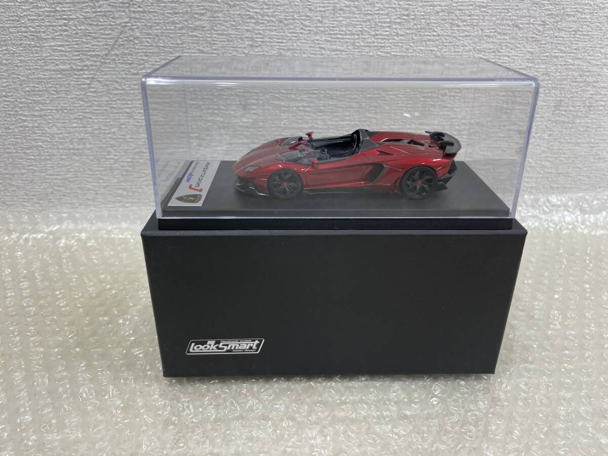 【中古】:LookSmart 1/43 ランボルギーニ アヴェンタドール J メタリックレッド LAMBORGHINI Aventator ルックスマート LS398A(20251023)拍卖