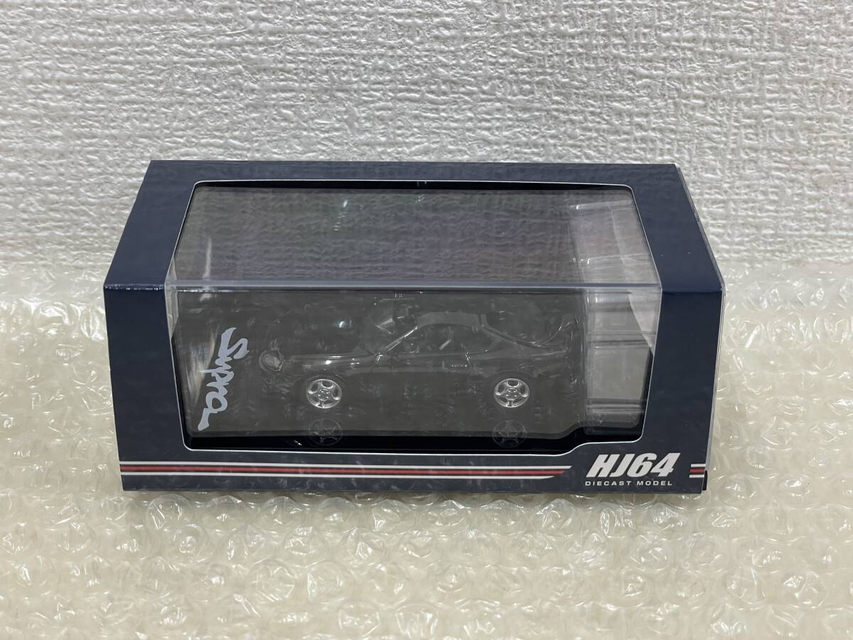 【中古】:HJ64 1/64 トヨタ スープラ RZ (JZA80) アクティブスポイラーパーツ付き ブラック ミニカー ホビージャパン(20251030)拍卖