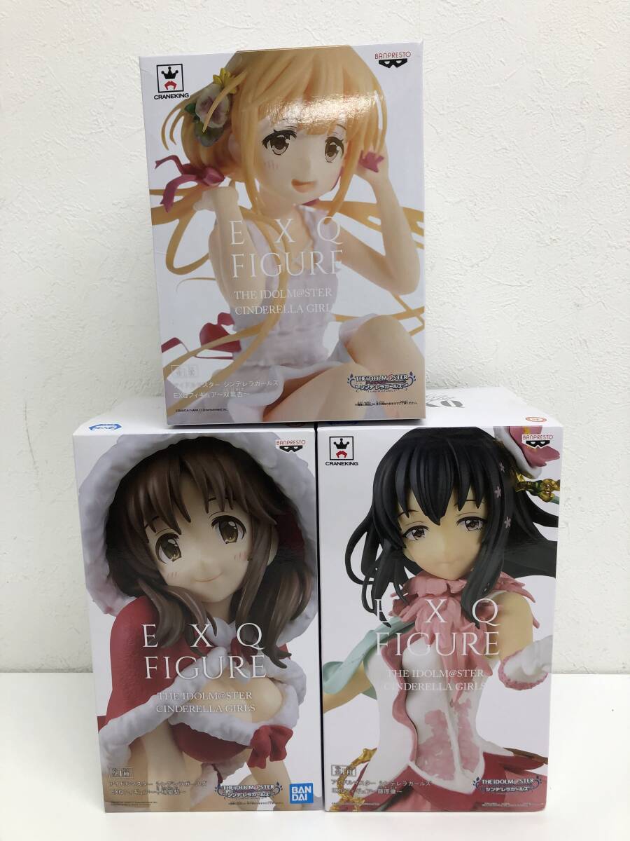 【未開封品:箱ダメージ有】:十時愛梨 藤原肇 双葉杏 アイドルマスター シンデレラガールズ EXQフィギュア 3個セット(20251016)拍卖