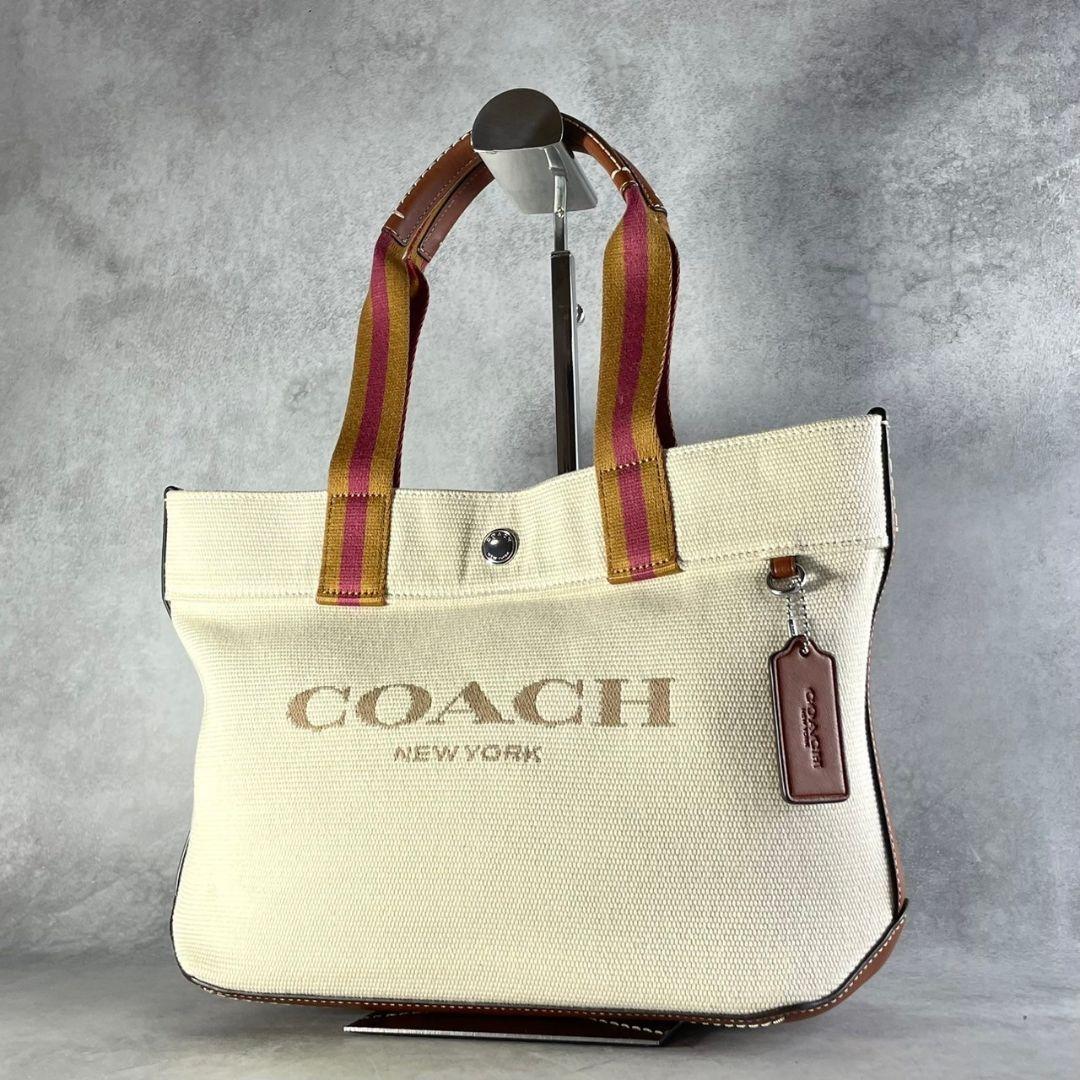 COACH アイボリー トートバッグ キャンバス CK168拍卖