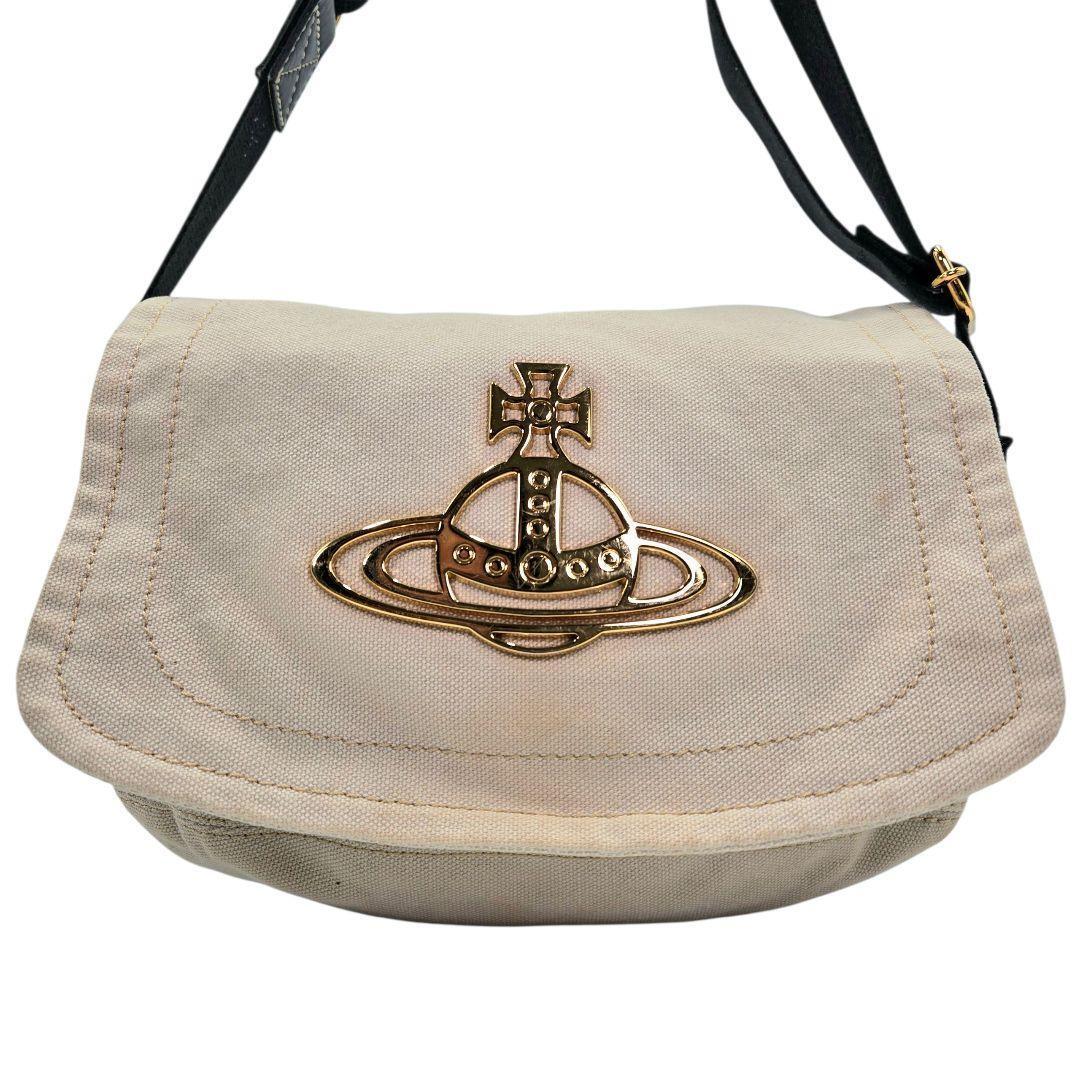 827 VivianWestwood アイボリー ショルダーバッグ オーブ拍卖