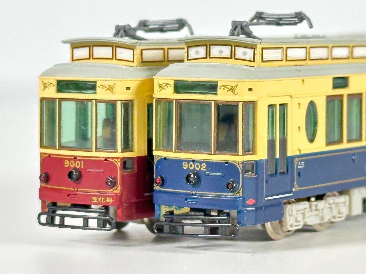 4-40*Nゲージ MODEMO NT127 東京都電 9000形 9001 赤塗装 / NT138 東京都電 9000形 9002 青塗装 まとめ売り モデモ 鉄道模型(nts)拍卖