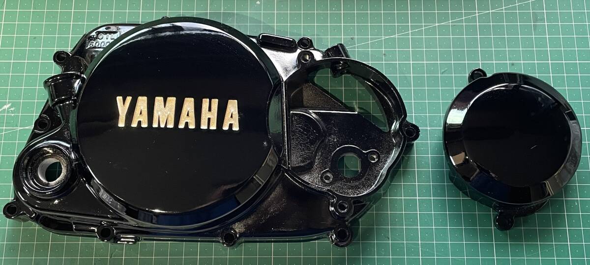【デッドストック】ヤマハ ポッケ「ミッドナイトスペシャル」用 クランクケース2カバー + オイルポンプカバー拍卖