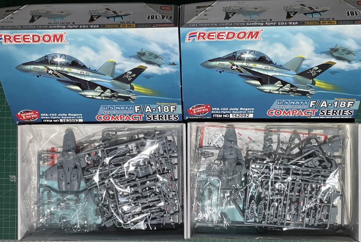 フリーダムモデル F/A-18F スーパーホーネット 複座型 VFA-103 ジョリーロジャース x2セットまとめて拍卖