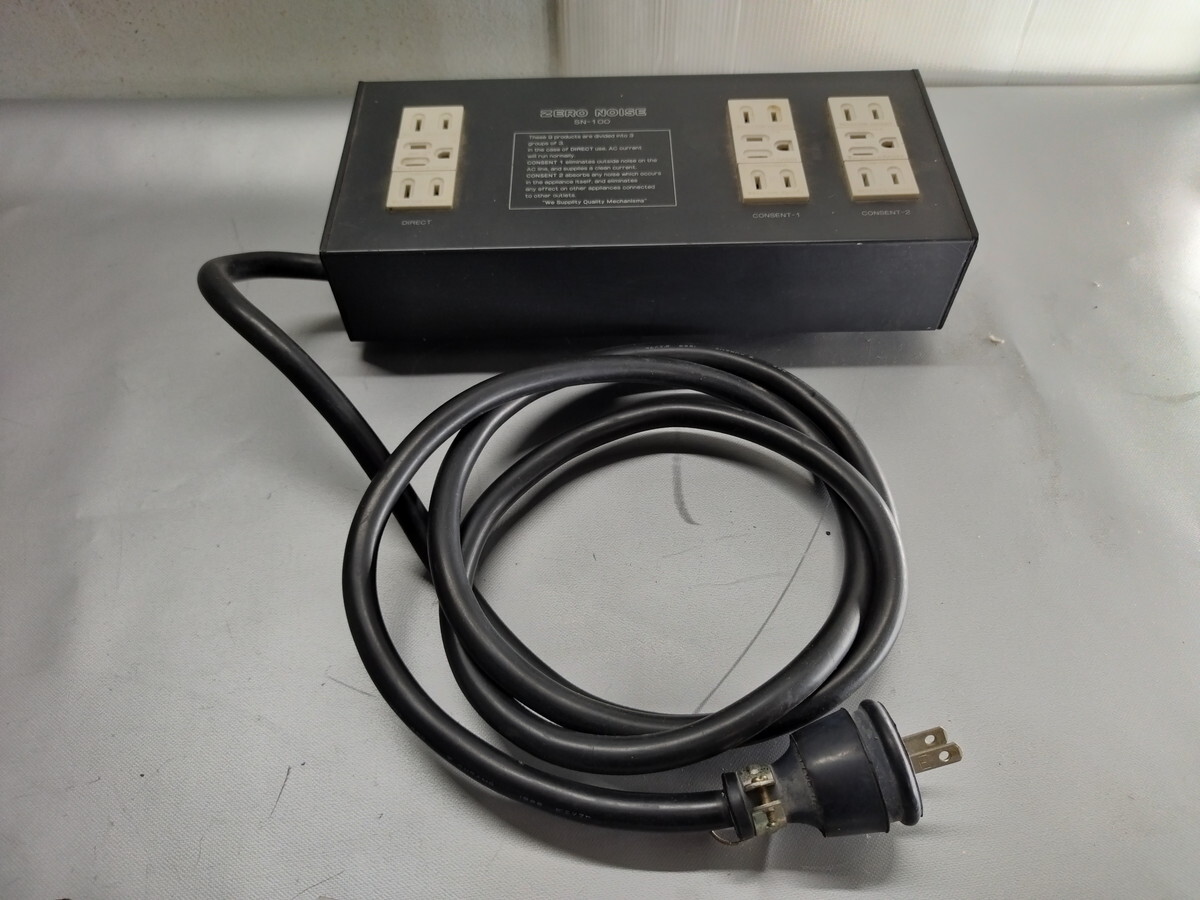 a11-003 ■ZERO NOISE SN-100 9口電源タップ ゼロノイズ オーディオアクセサリー拍卖